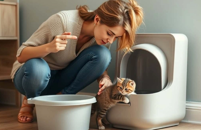 cat litter training time