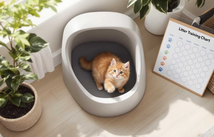 how to litter train a cat