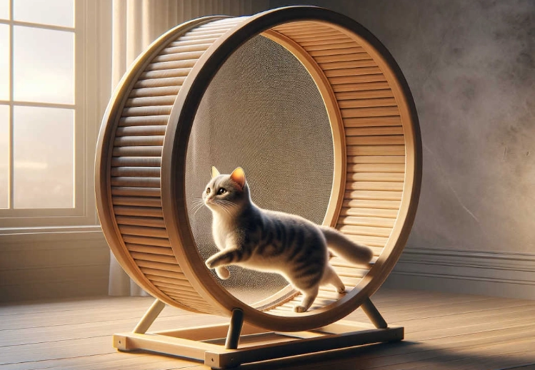 how to exercise indoor cat