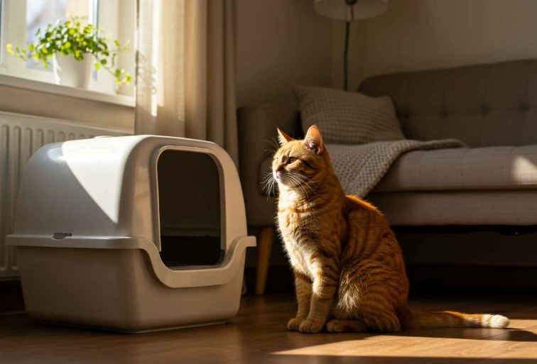 litter train kitten without litter box