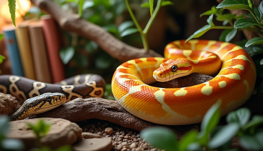 snake enclosure setup