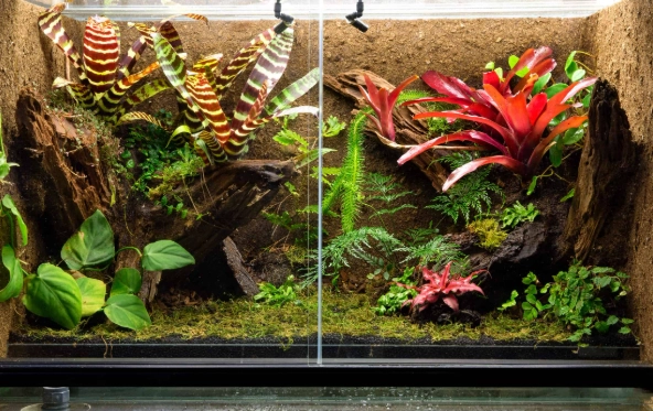 how to set up a reptile tank