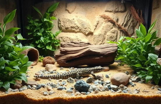 reptile enclosure setup