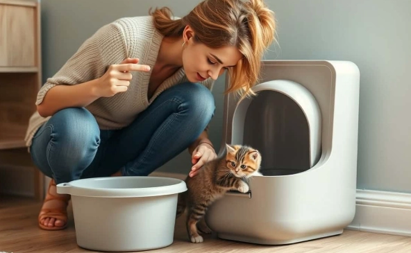cat litter box training