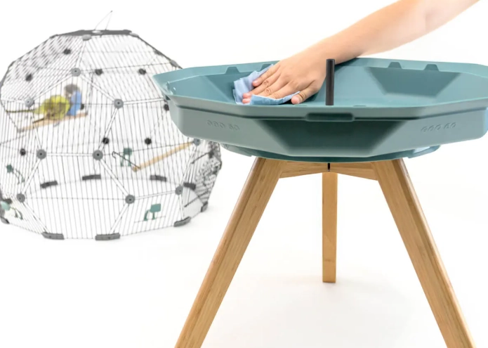 bird cage maintenance