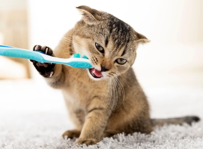 how to clean cat teeth