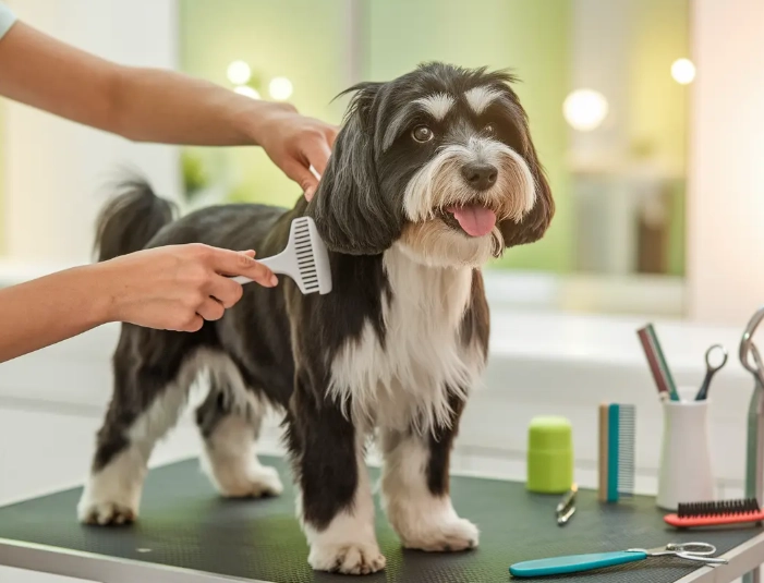 dog grooming steps