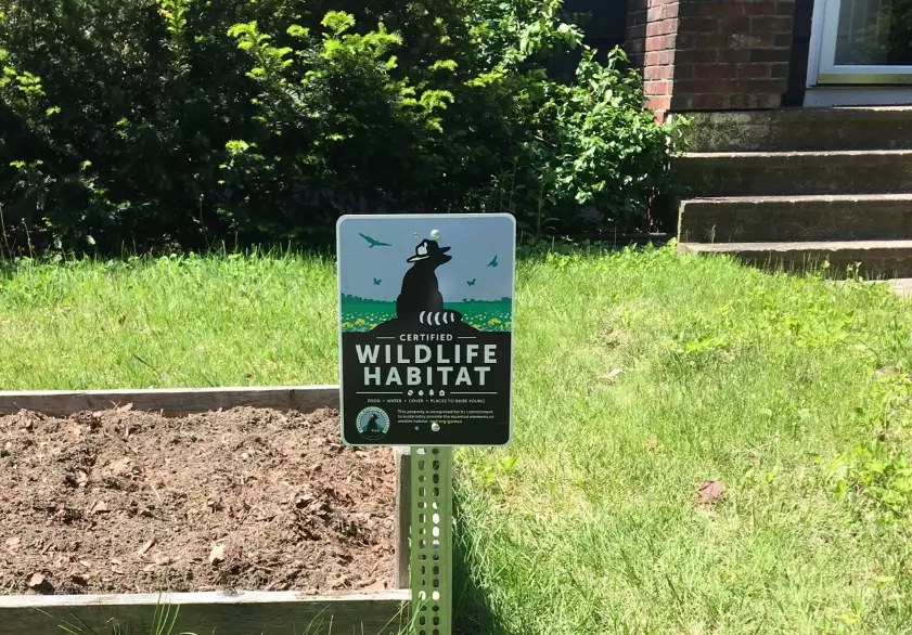 certified wildlife habitat sign