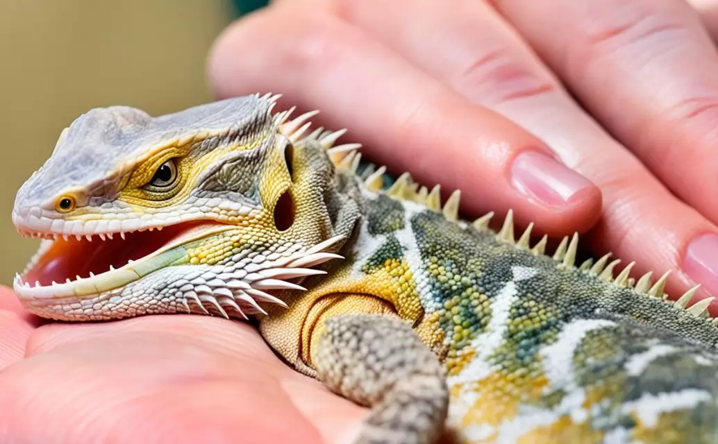 Why wash hands after touching a bearded dragon?