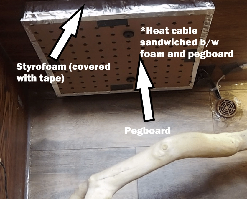 Reptile heating setup diy